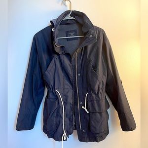 A&F Utility Jacket Navy perfect for spring